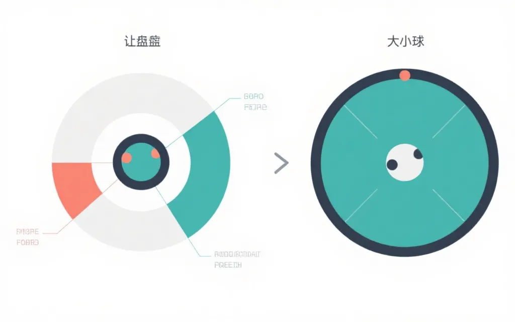 让球盘与大小球盘的风险对比示意图，网页信息图风格